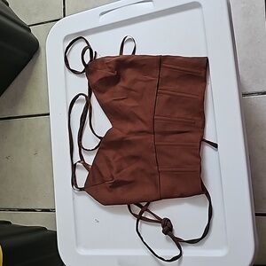 Brown Windsor Crop Top